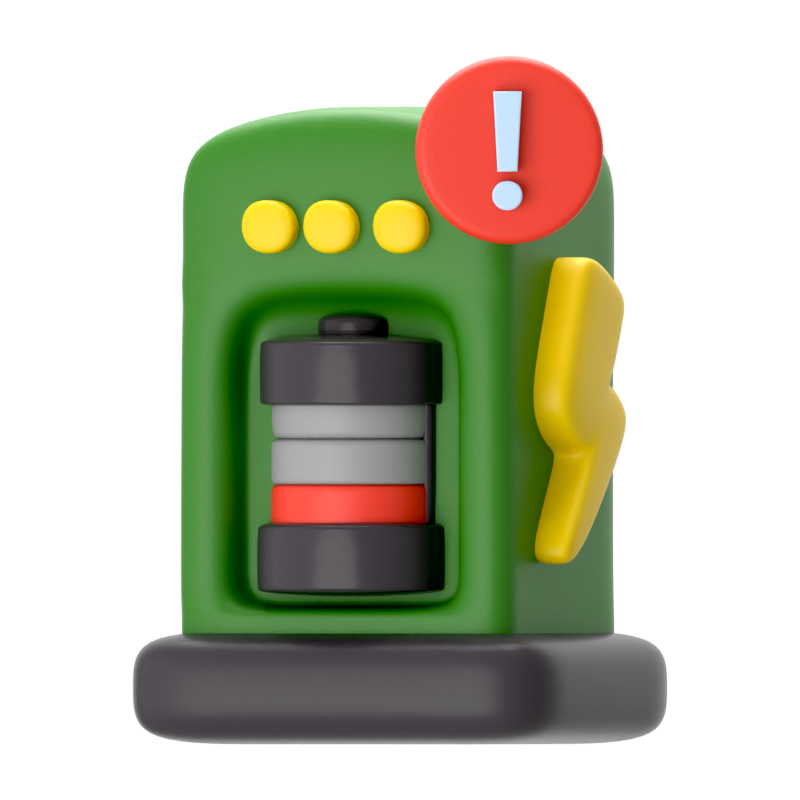 EV Charge Empty 3D Icon 3D Graphic