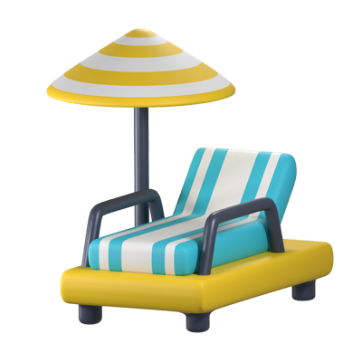 Lounge Chair 3D Icon 3D Graphic