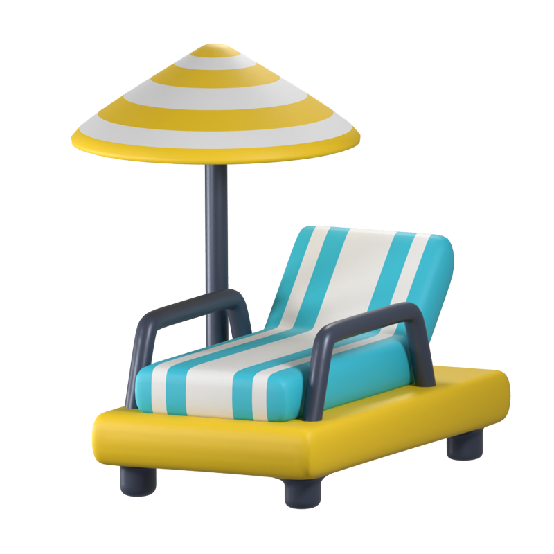 Lounge Chair 3D Icon 3D Graphic