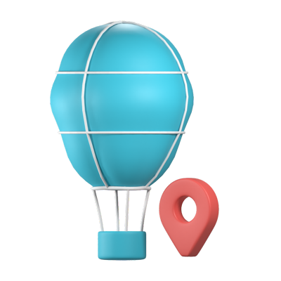 Air Balloon 3D Icon 3D Graphic