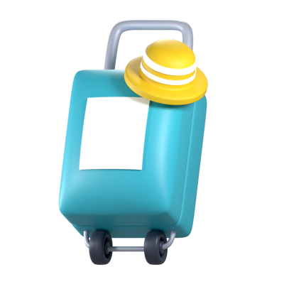 Suitcase 3D Icon 3D Graphic