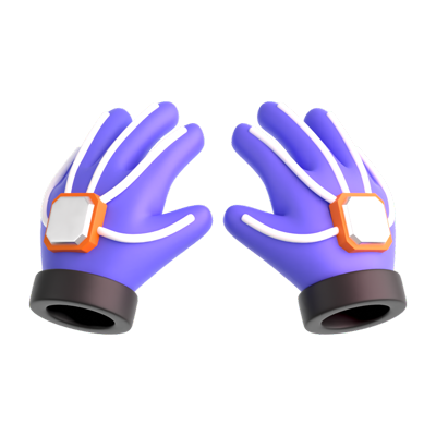 Virtual Hand 3D Icon 3D Graphic