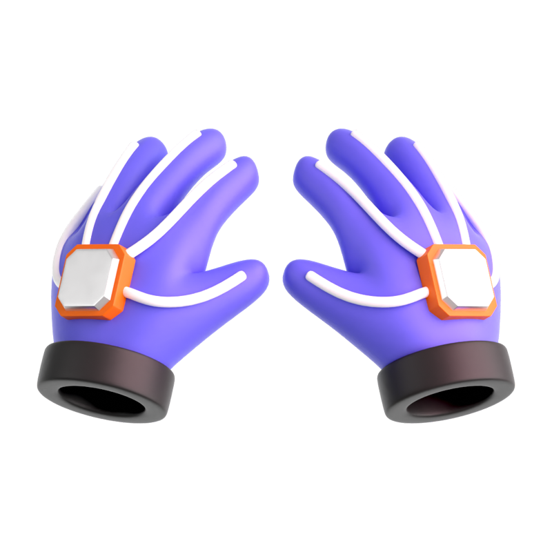 Virtuelle Hand 3D-Symbol 3D Graphic