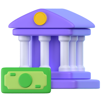 Bank 3D Icon 3D Graphic