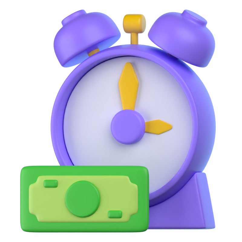 Financial Time 3D Icon