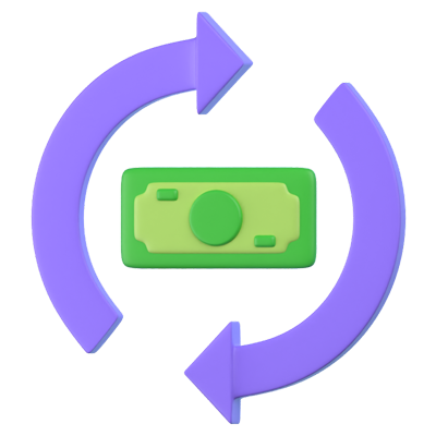 Investment Flow 3D Icon 3D Graphic