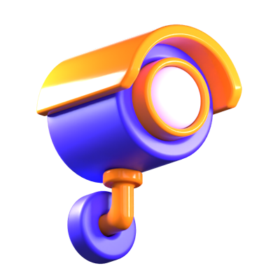 Security Cam 3D Icon  3D Graphic