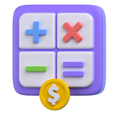 Payment Calculation 3D Icon 3D Graphic