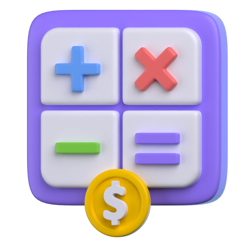 Payment Calculation 3D Icon