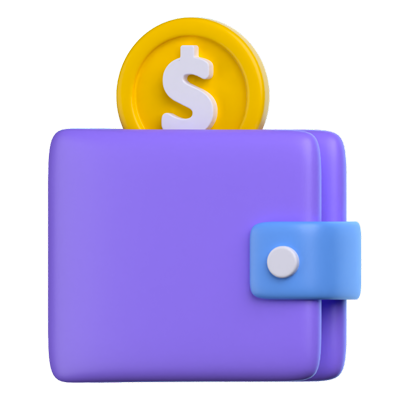 Wallet 3D Icon 3D Graphic