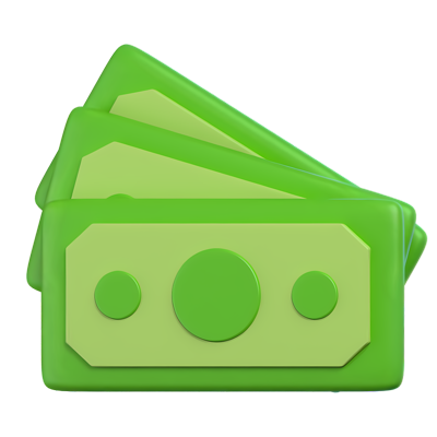 Geld 3D-Symbol 3D Graphic