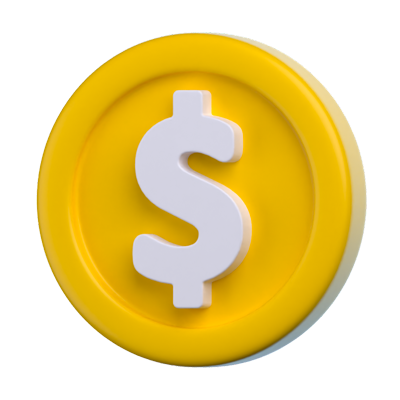 Coin 3D Icon 3D Graphic