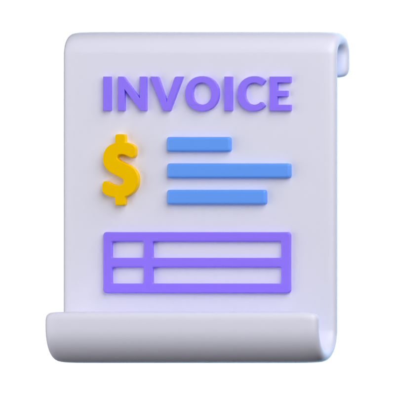 Invoice 3D Icon