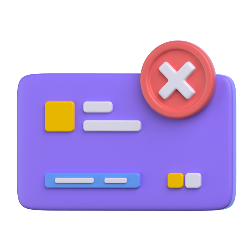 Payment Failed 3D Icon