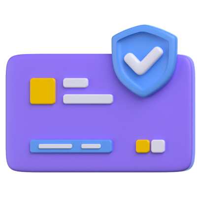 Secure Payment 3D Icon 3D Graphic