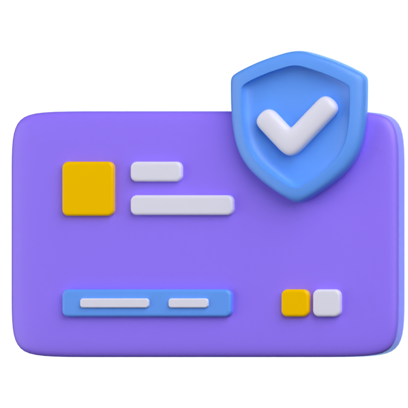 Secure Payment 3D Icon 3D Graphic