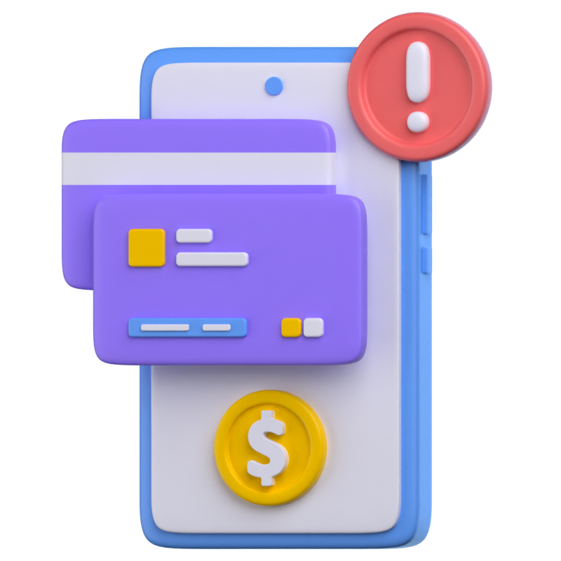 Transaction Error 3D Icon