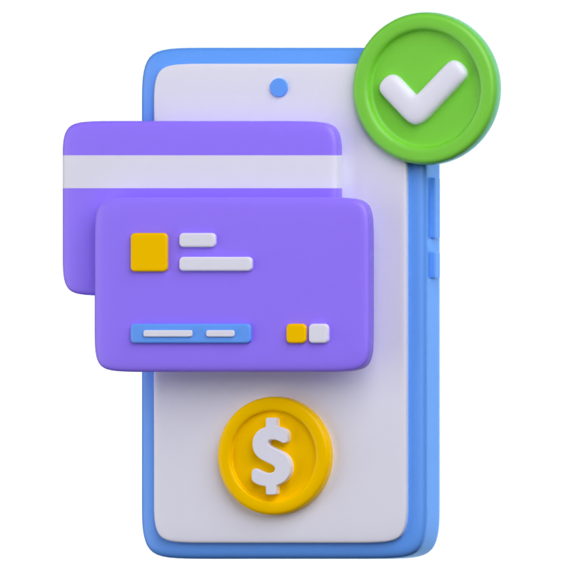 Transaction Success 3D Icon 3D Graphic