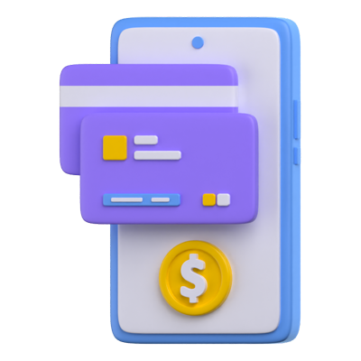 Mobile Payment 3D Icon 3D Graphic