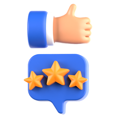 Good Review 3D Icon 3D Graphic