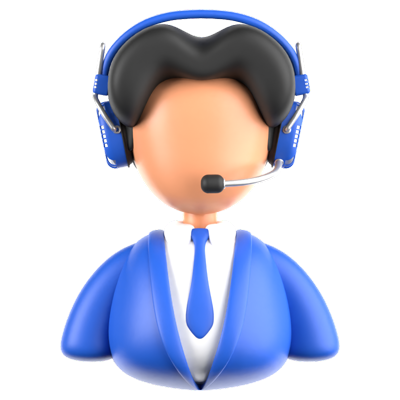 Male Customer Service 3D Icon 3D Graphic