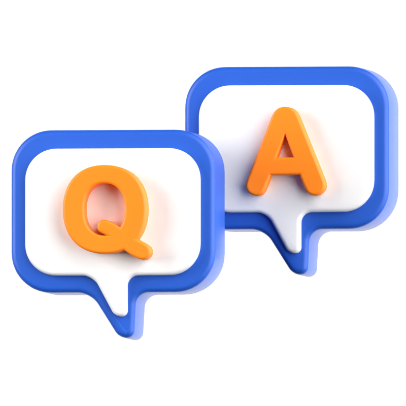 FAQ 3D Icon 3D Graphic