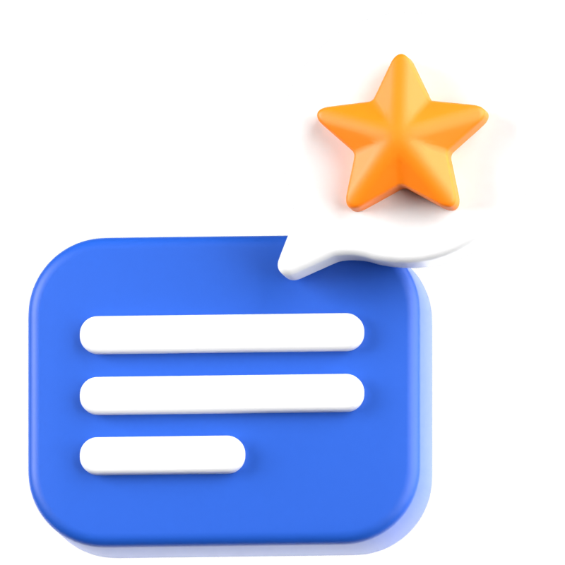 Customer Rating 3D Icon 3D Graphic