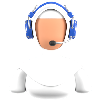 Moslem Female Customer Service 3D Icon 3D Graphic