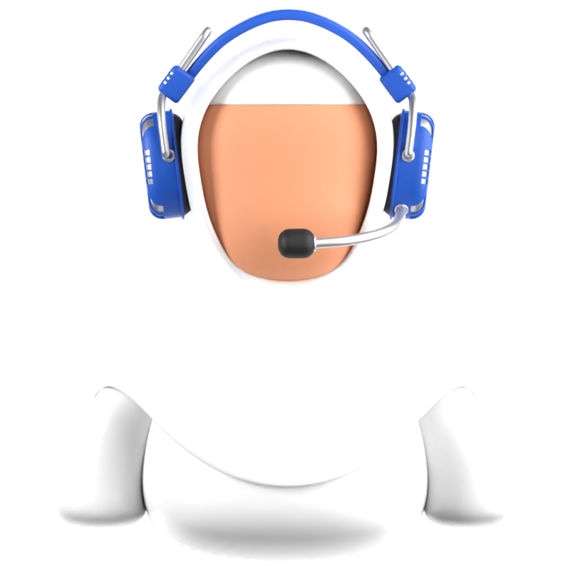 Moslem Female Customer Service 3D Icon 3D Graphic