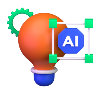 idea ai icono 3d 3D Graphic