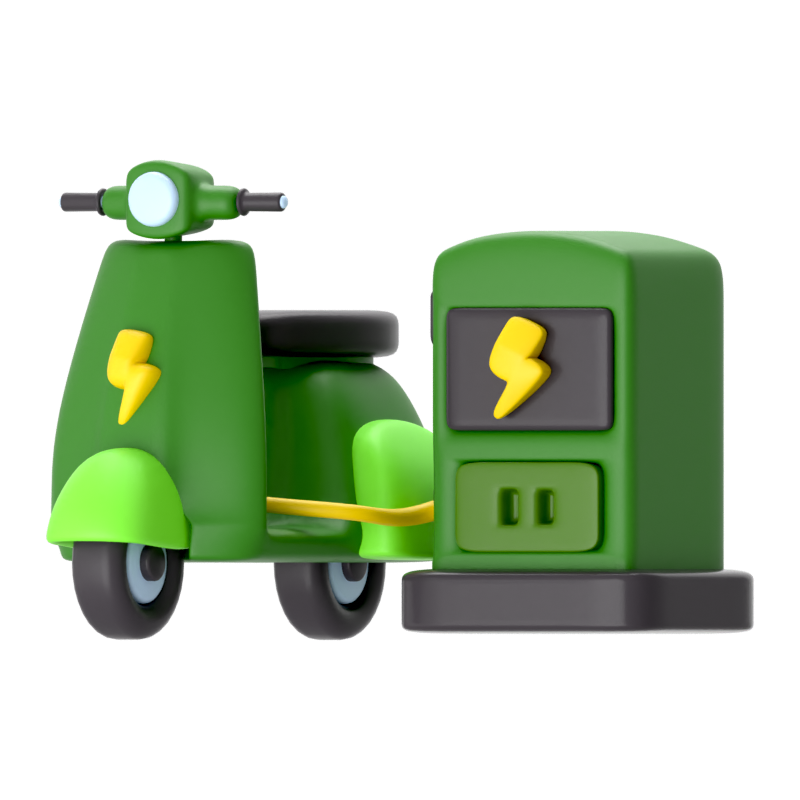 EV Bike Charge 3D-Symbol