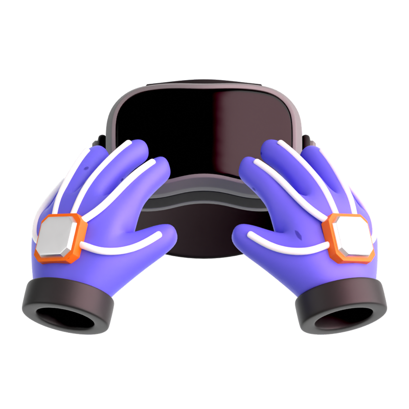 Handschuhe halten 3D Icon