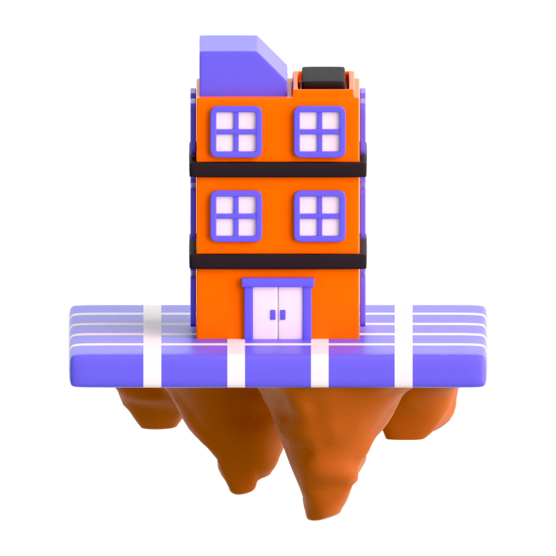 Virtual Building 3D Icon