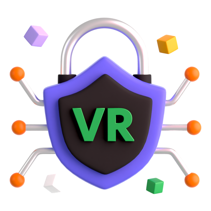 Virtual Lock 3D Icon 3D Graphic