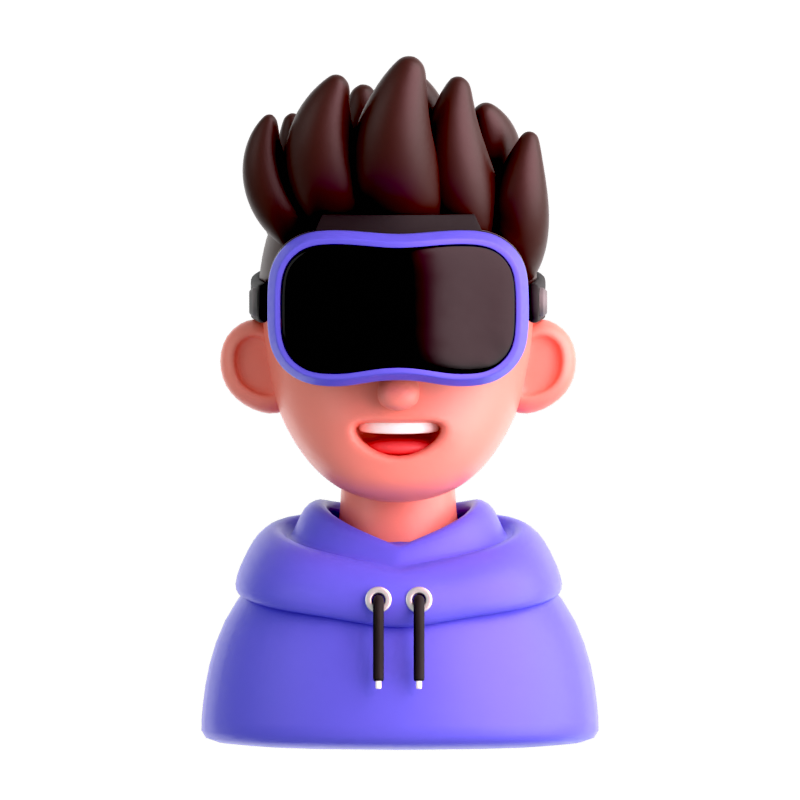 Hombre Googlea Icono 3D 3D Graphic