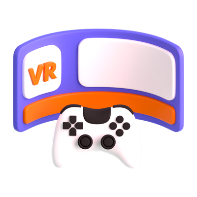 Virtual Gaming 3D Icon 3D Graphic