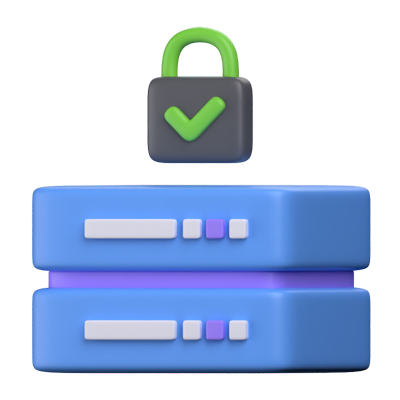 Database Security 3D Icon 3D Graphic