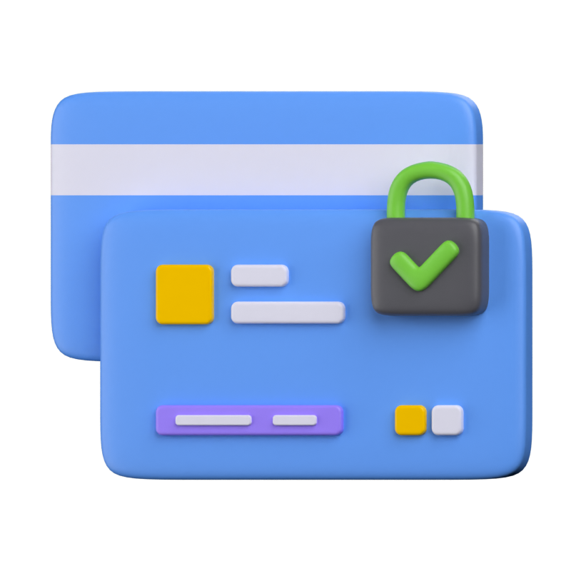 Card Payment Security 3D Icon