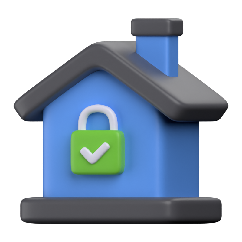 Home Security 3D Icon