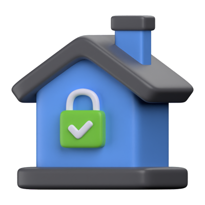 Home Security 3D Icon 3D Graphic