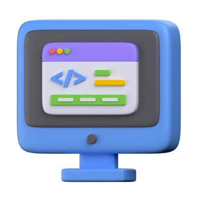 Coding 3D Icon 3D Graphic