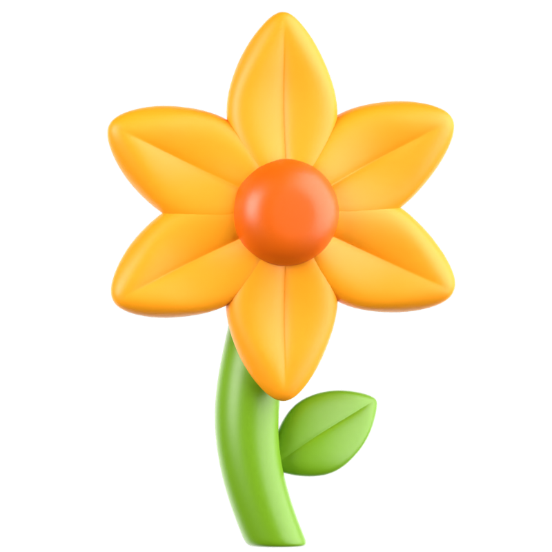 Flower 3D Icon 3D Graphic