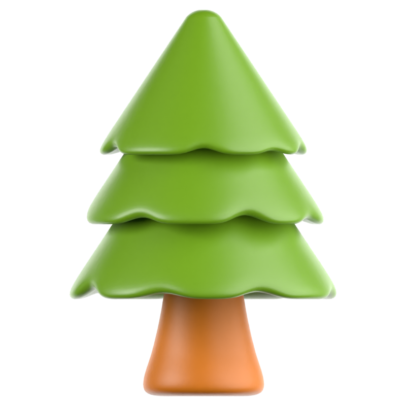 Pine Tree 3D Icon 3D Graphic