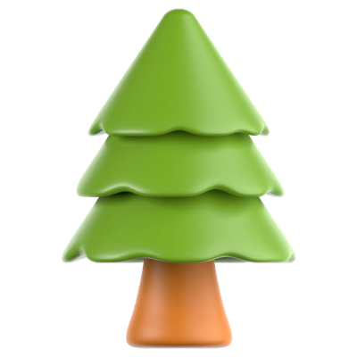 Pine Tree 3D Icon 3D Graphic