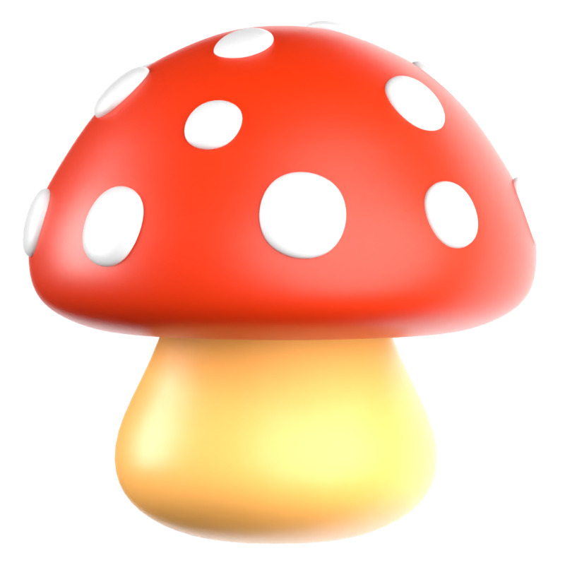 Mushroom 3D Icon