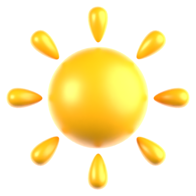 Sun 3D Icon