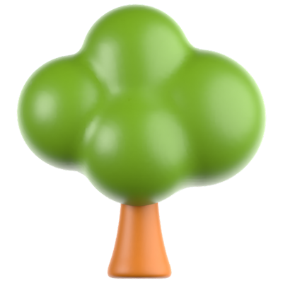 Árbol Icono 3D 3D Graphic