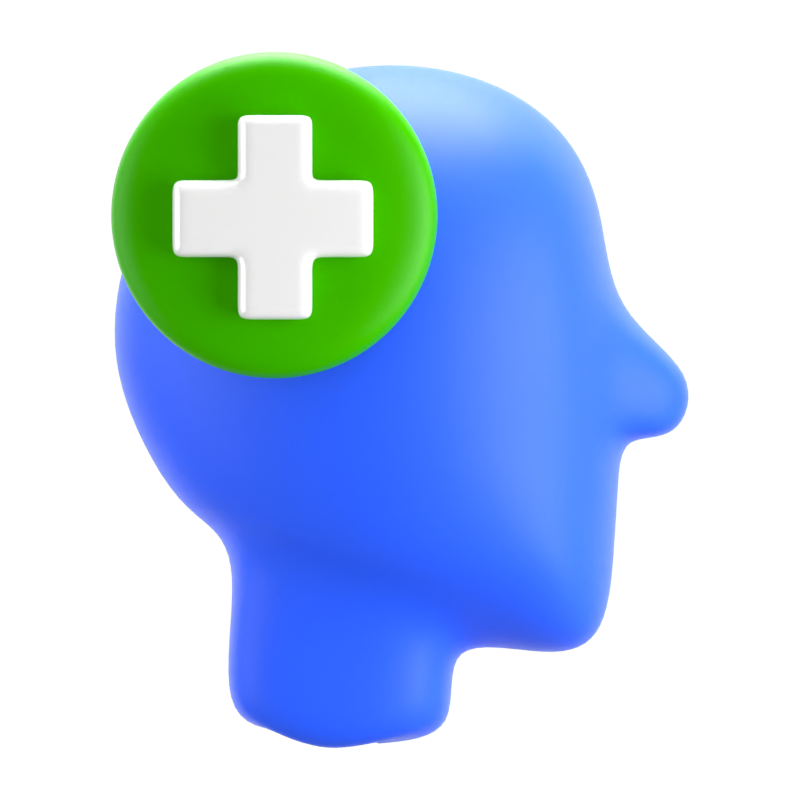 Mental Health 3D Icon 3D Graphic