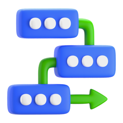 flow solution 3d-symbol 3D Graphic