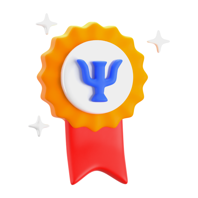 Psychologyst Medal 3D Icon